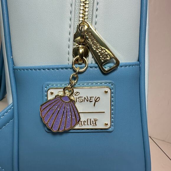 New Loungefly Disney Princess Series Little Mermaid Stain Glass Backpack NWT - Picture 11 of 16